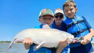 Youngsters Catch 50-Pound Catfish on Fishing Trip With Grandmom