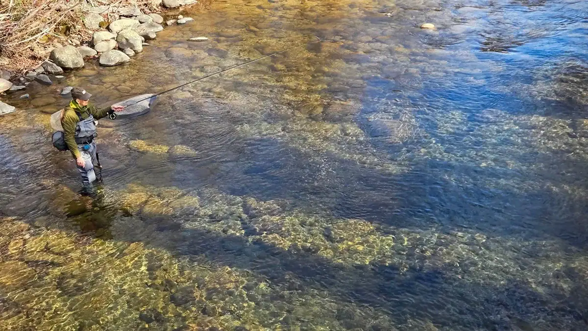 Fishing in the waters of Gatlinburg.