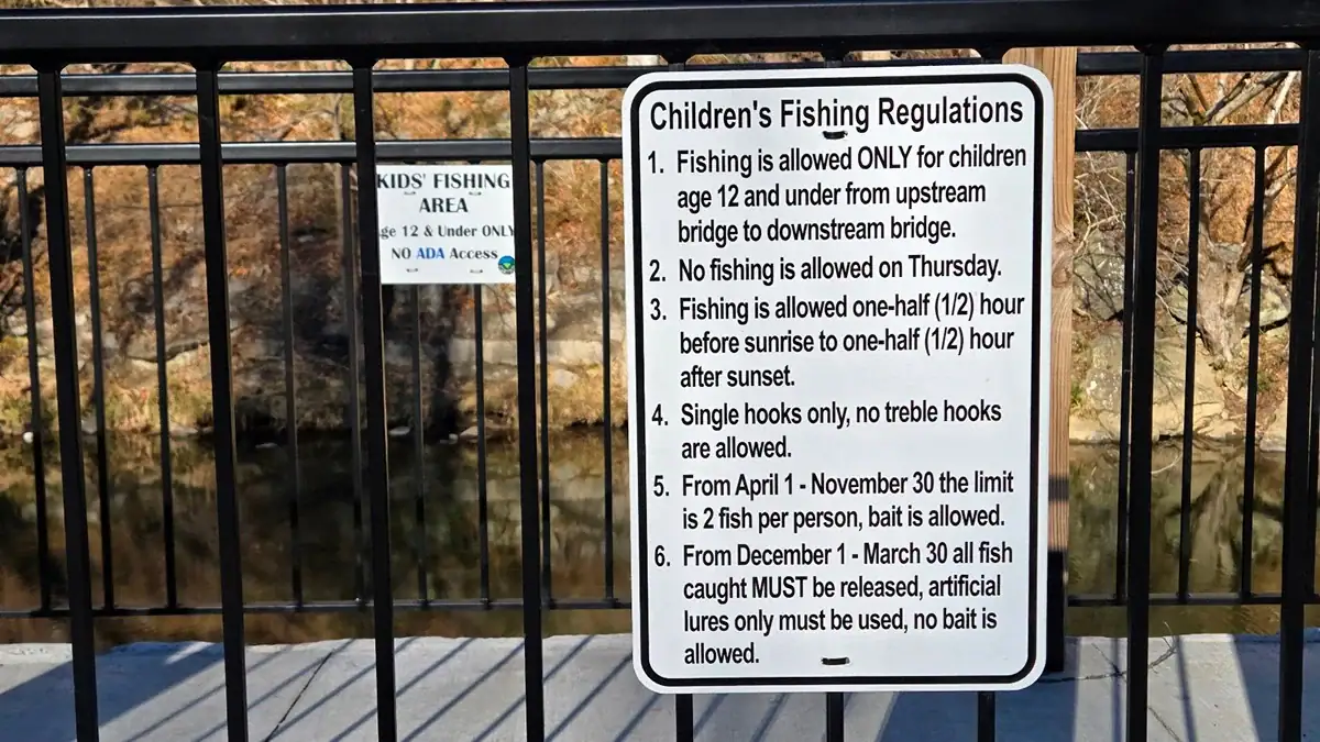 Gatlinburg has a fishing area only for children 12 years and younger.