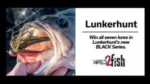 Giveaway for all seven lures in Lunkerhunt's new BLACK Series.
