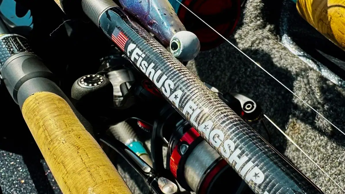 The FishUSA Flagship Elite Spinning Rod.