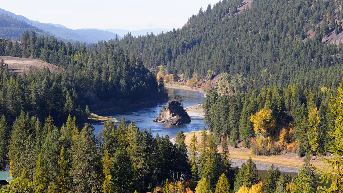 The Kootenai River, where Caleb Wilson caught his 26.75-inch, Idaho record-setting burbot.