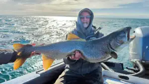 Angler’s Second-Ever Lake Trout Sets Record, Thanks To Veteran Guide