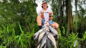 Catches like this one will keep Mike Jones and his friends in fish fries well into the new year.