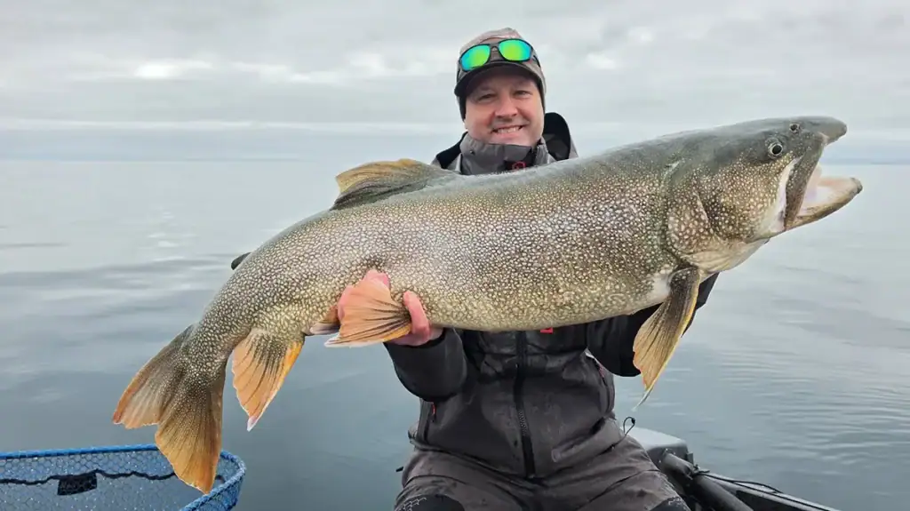 Matthew Hammer and record lake trout
