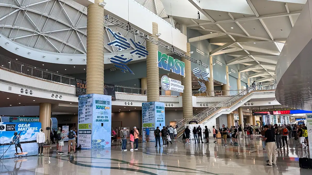 ICAST 2026 trade show foyer.