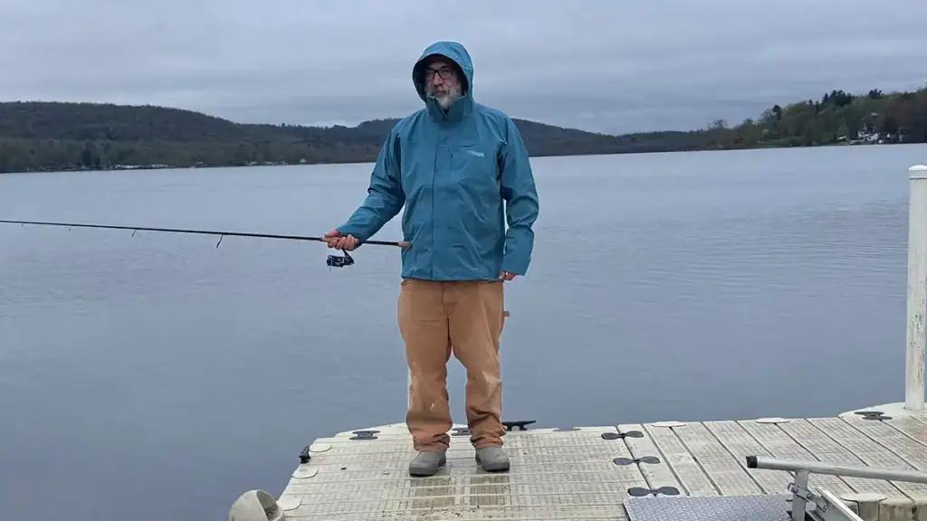 Best All-Around Fishing Rain Jacket: Sitka CAT-5 Jacket.