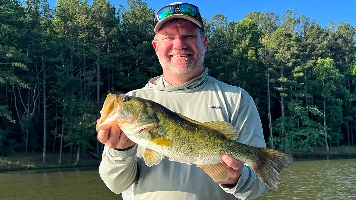 Shaye Baker and a summertime bass.