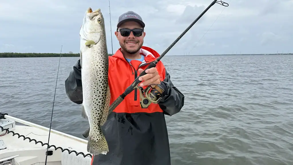 Angler with Zebco Rhino