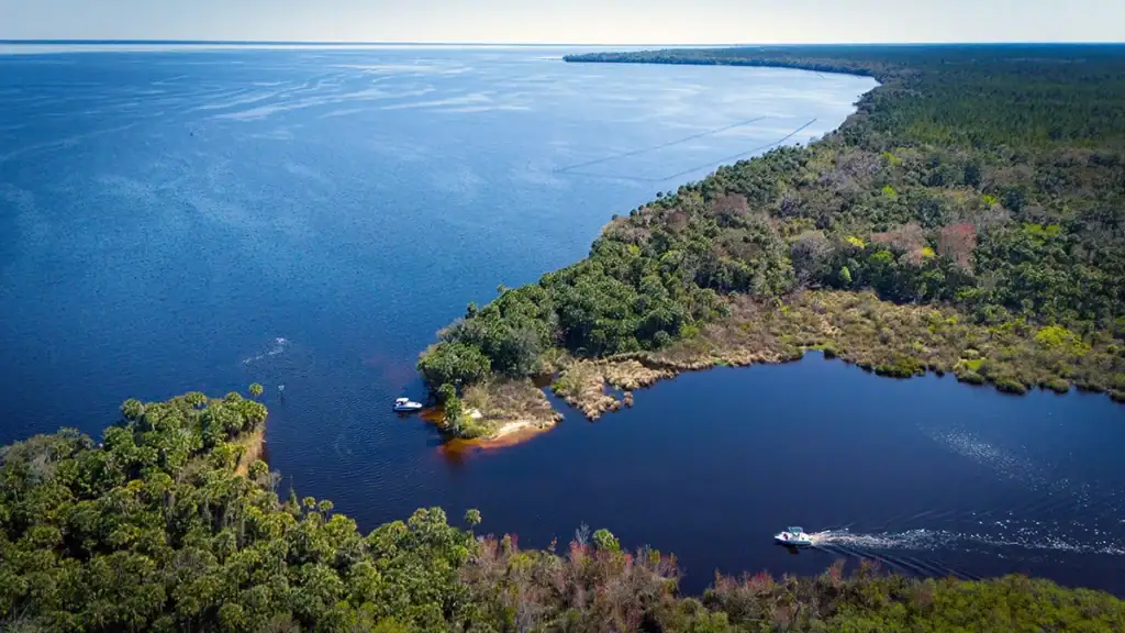 Salt Springs Run leading into Lake George