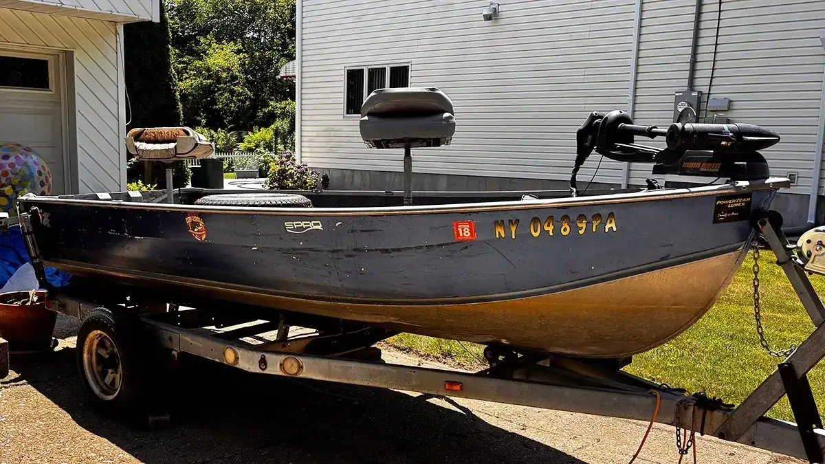 Get a good look at the trailer, too, when you're buying a used boat.