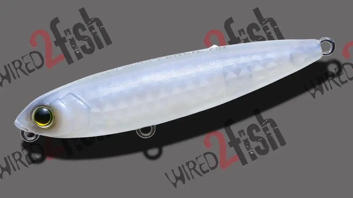 Yo-Zuri's 3DR-X Pencil in Pearl Glitter Shad.