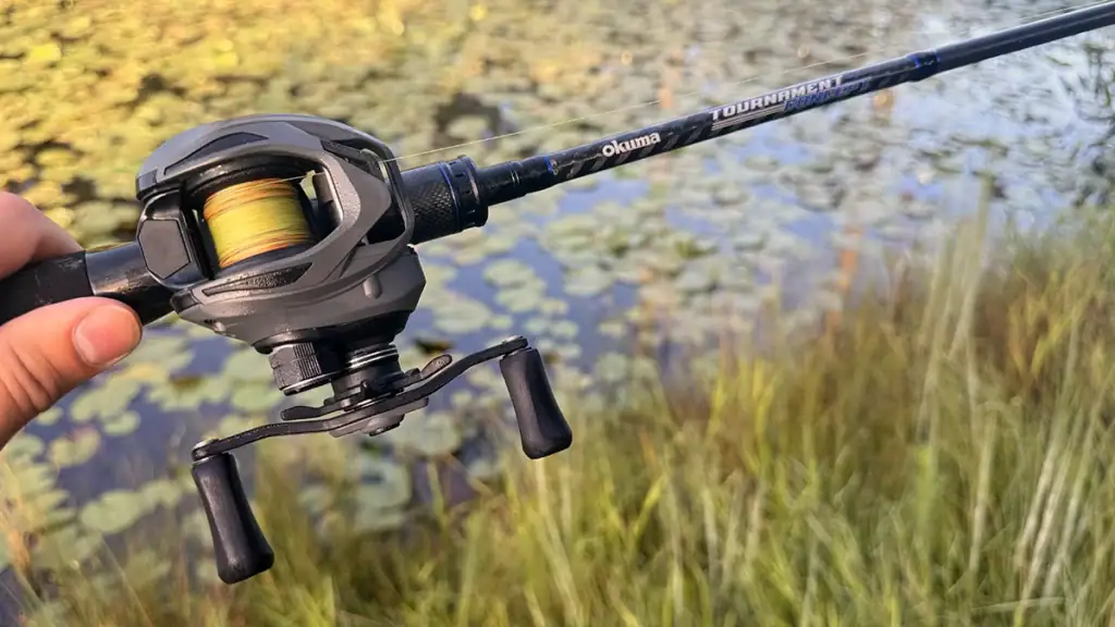 Okuma Tournament Concept Bass B Series rod and Okuma Helios XT reel