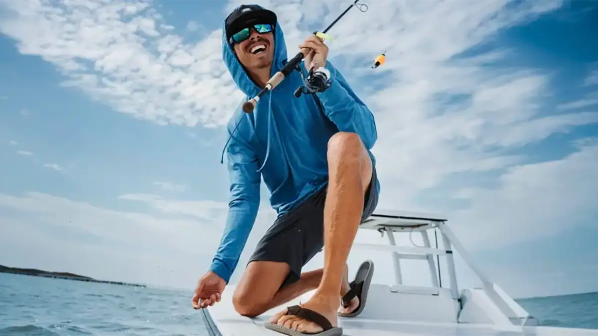 Fishing in the ANETIK Low Pro Tech Sun Hoody.